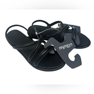 OluKai Tiare Strappy Sandals Black Women's Size: 9 NWT